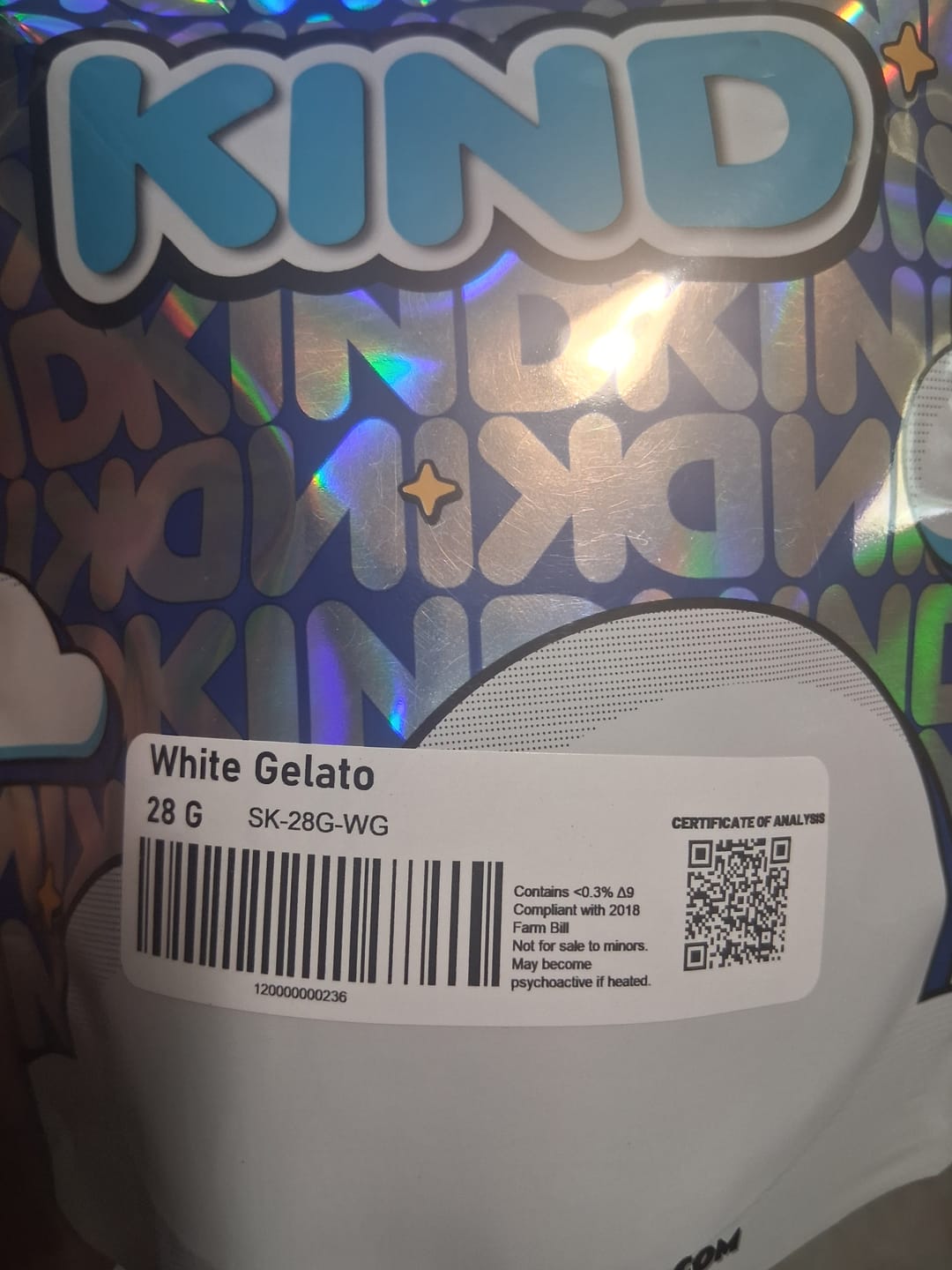 Customer photo review of White Gelato - 28 Grams - Indica