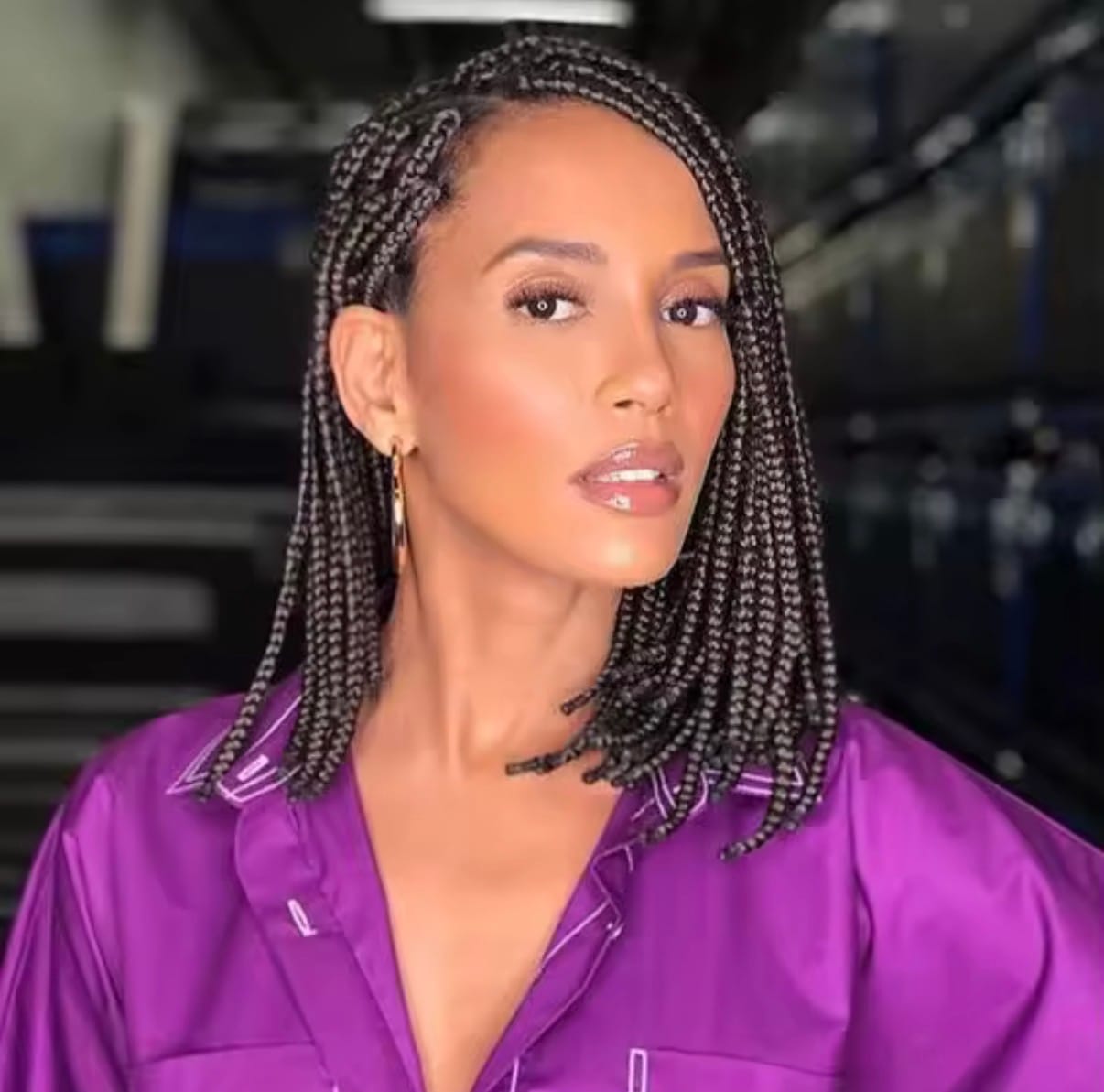 Customer photo review of Perruque Tresses Box Braids — sans colle, 30 cm