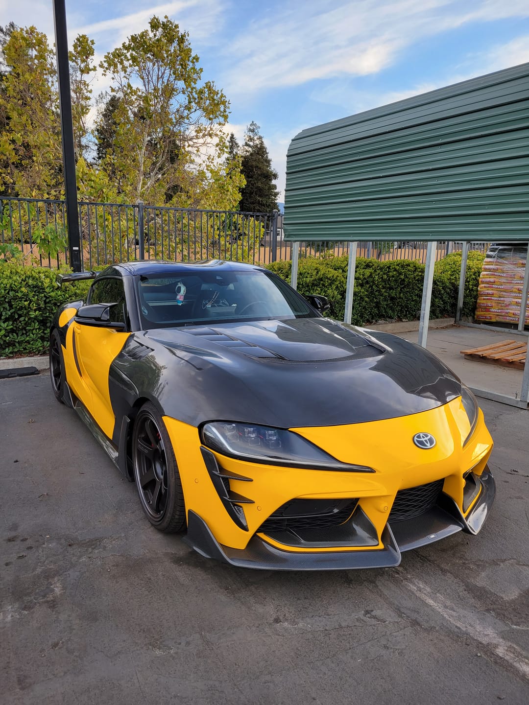 Customer photo review of 2020-Up Toyota GR Supra Bumper Hood