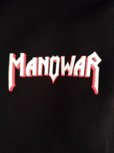 Customer photo review of MANOWAR ZIP HOODIE LOUDER THAN HELL