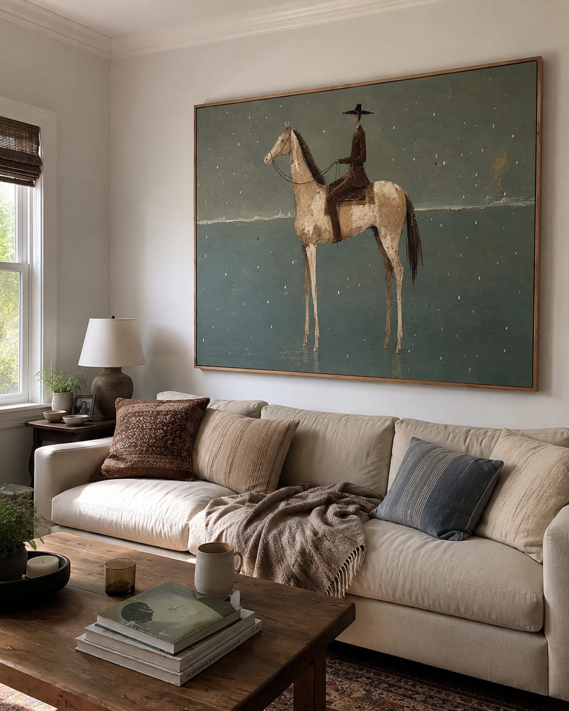 Customer photo review of Quiet Passage-Horse Rider Painting