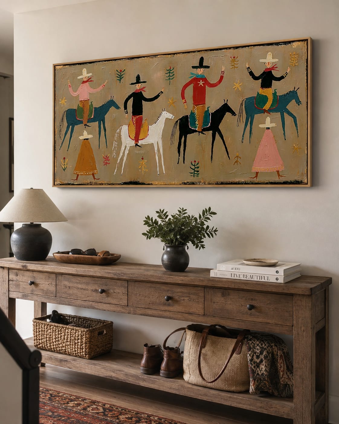 Customer photo review of Prairie Folk-Western Riders and Horses Painting