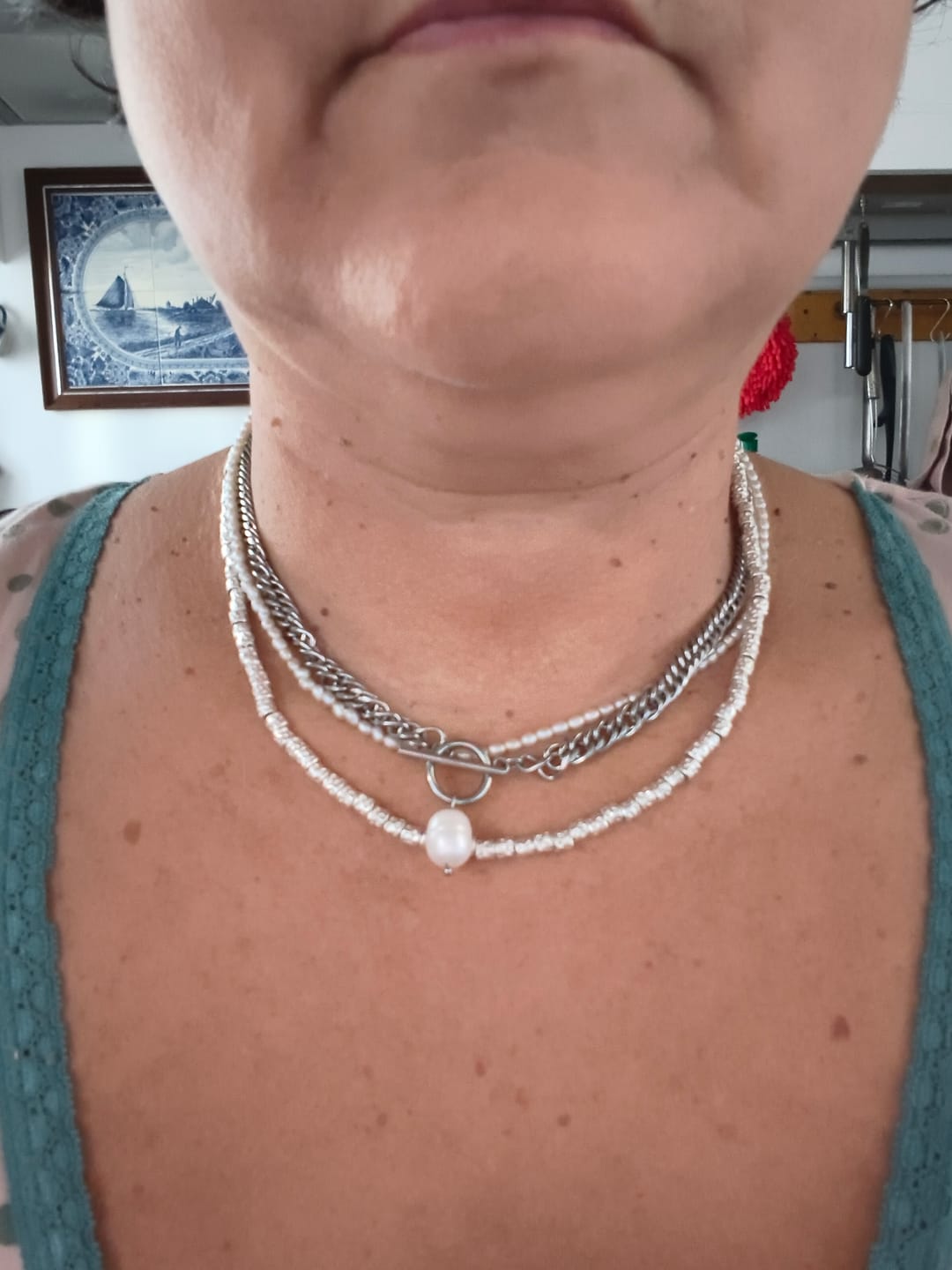 Customer photo review of Crea la Tua Collana - Charms Rosa e Oro