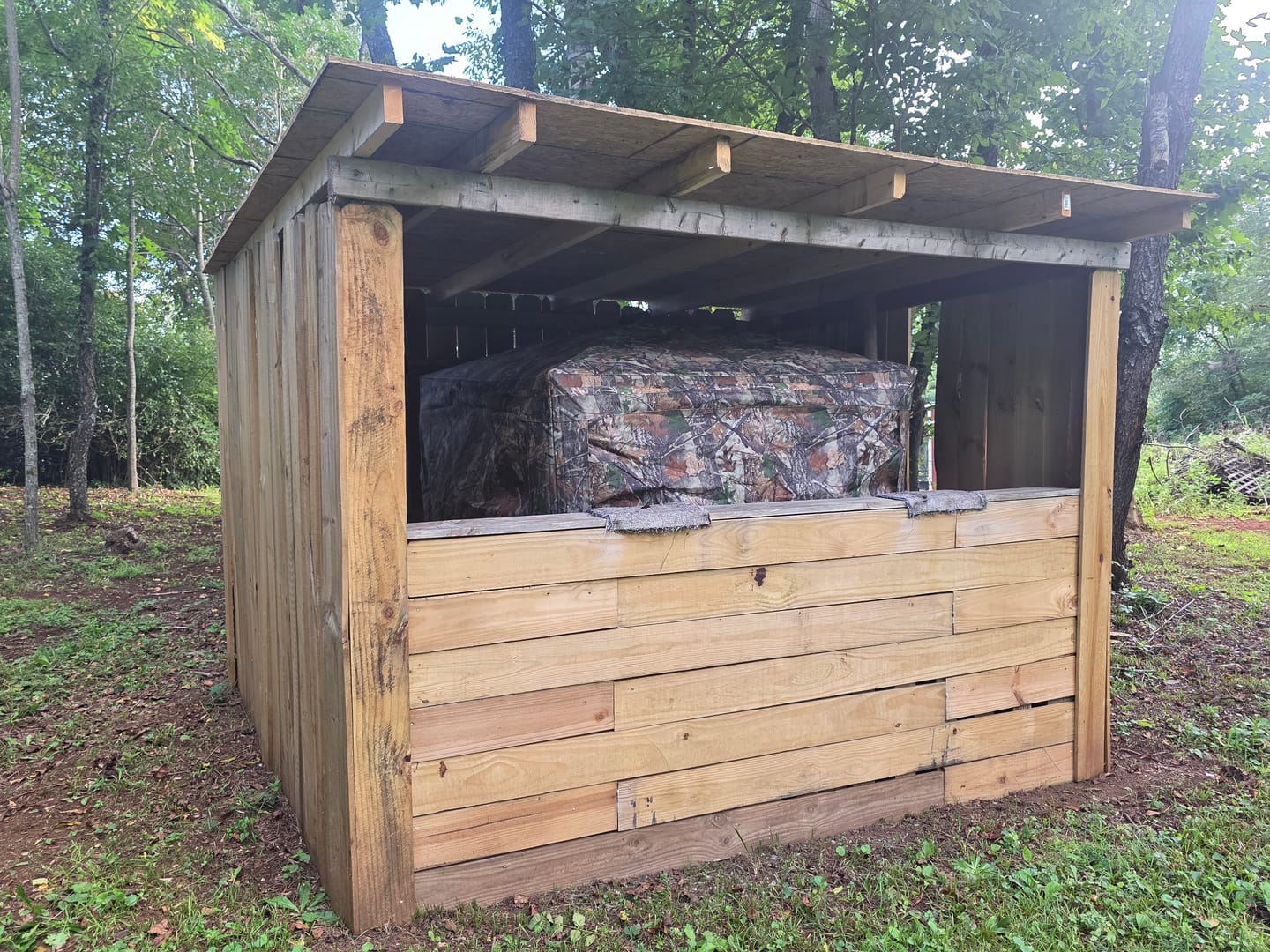 Customer photo review of VisX/VisMax See Through Hunting Blind, Pop Up Ground Deer Blind