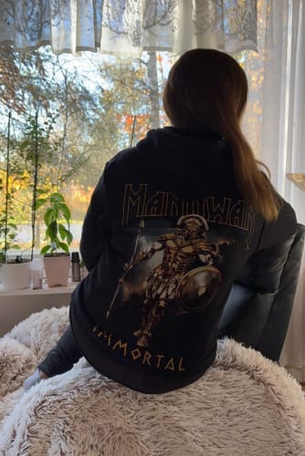 Customer photo review of MANOWAR ZIP HOODIE IMMORTAL