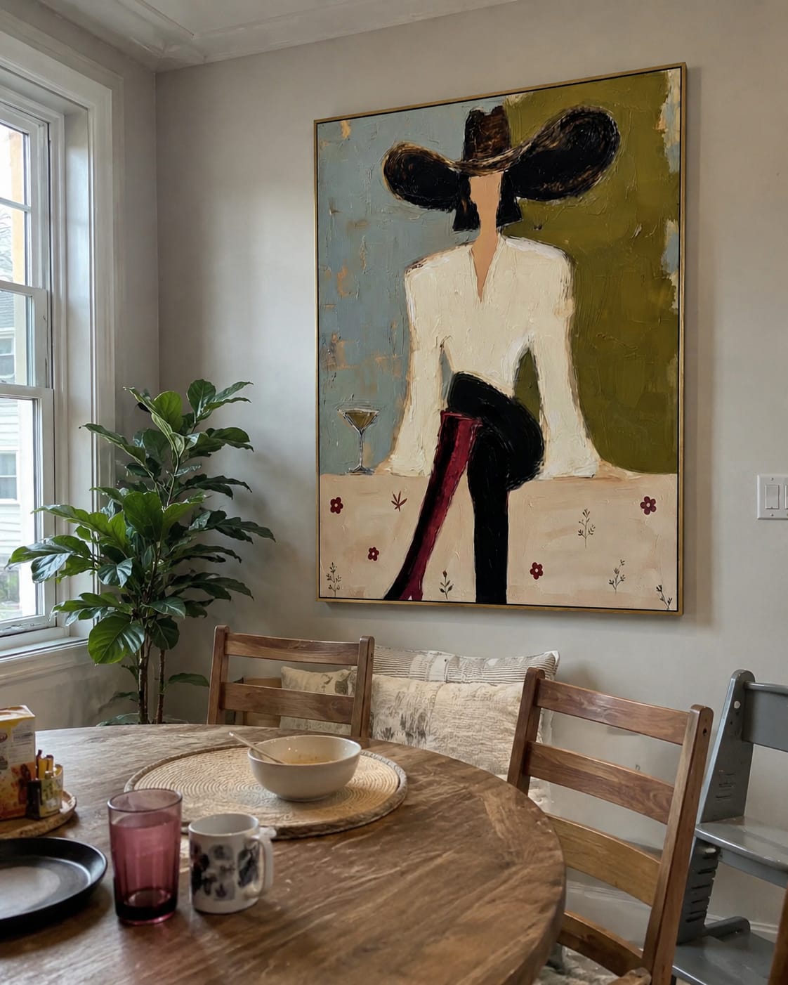 Customer photo review of Martini Muse-Western Cowgirl Painting