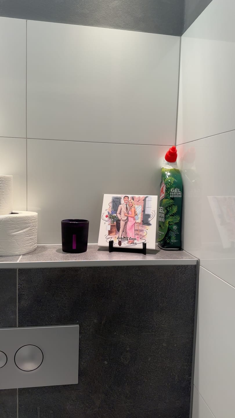 Customer photo review of Jouw Foto in Karikatuur Stijl - Gepersonaliseerde Tegel
