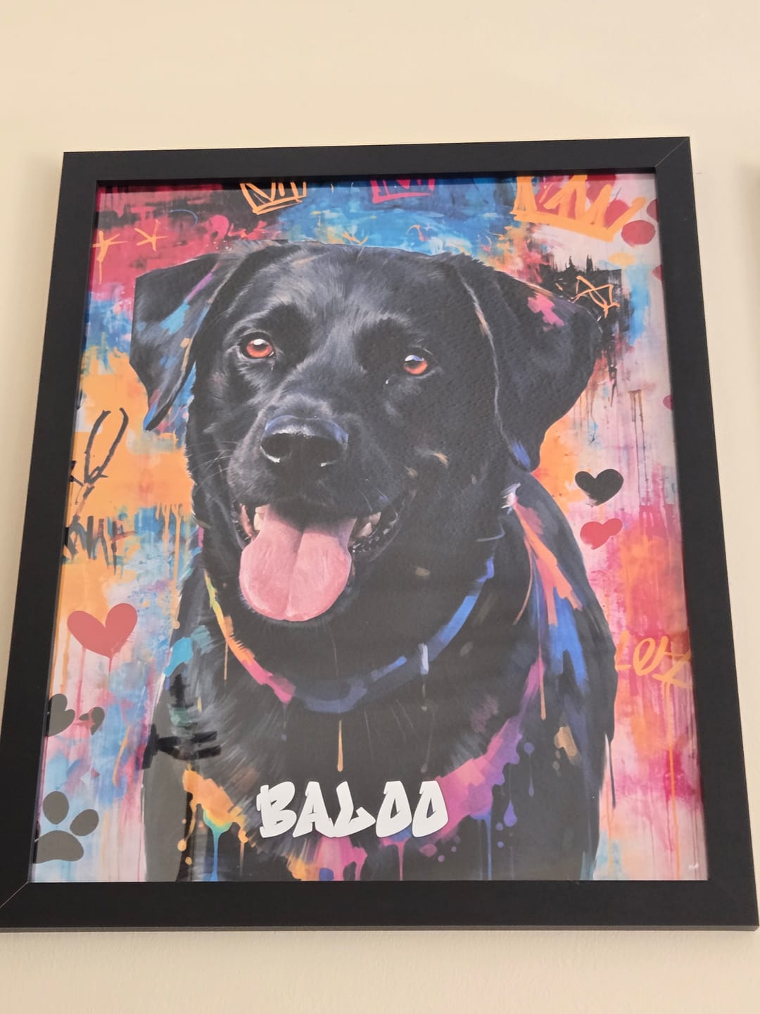Customer photo review of Graffiti -  Personalised Poster