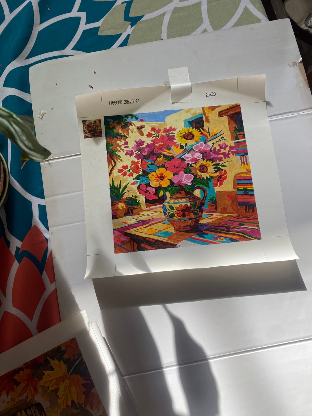 Customer photo review of Mexican Outdoor  Bouquet (Paint by Numbers)