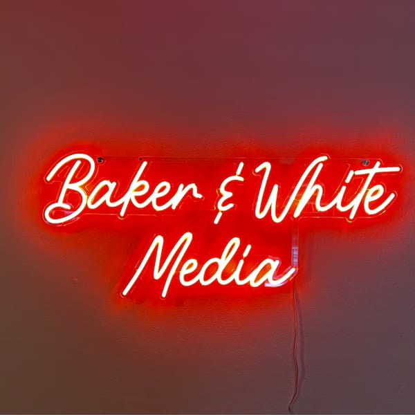 Customer photo review of Custom Neon: Baker & White M...