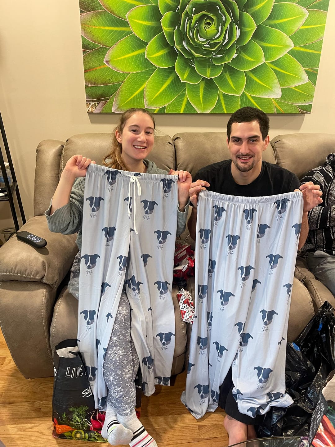 Customer photo review of Personalized Pet Photo Pajama, Custom Dog & Cat Portrait PJs, Family Matching Loungewear