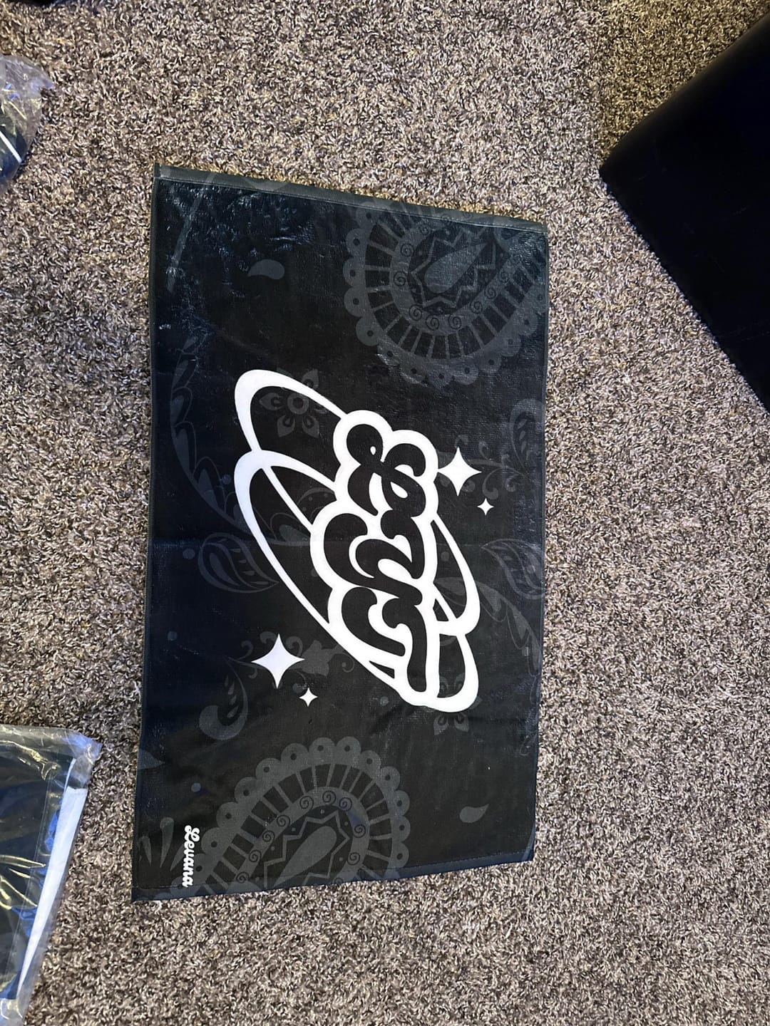 Customer photo review of Personalized Sports Team Rally Towel - Custom Gym & Promotional Gift Towel with Logo Design