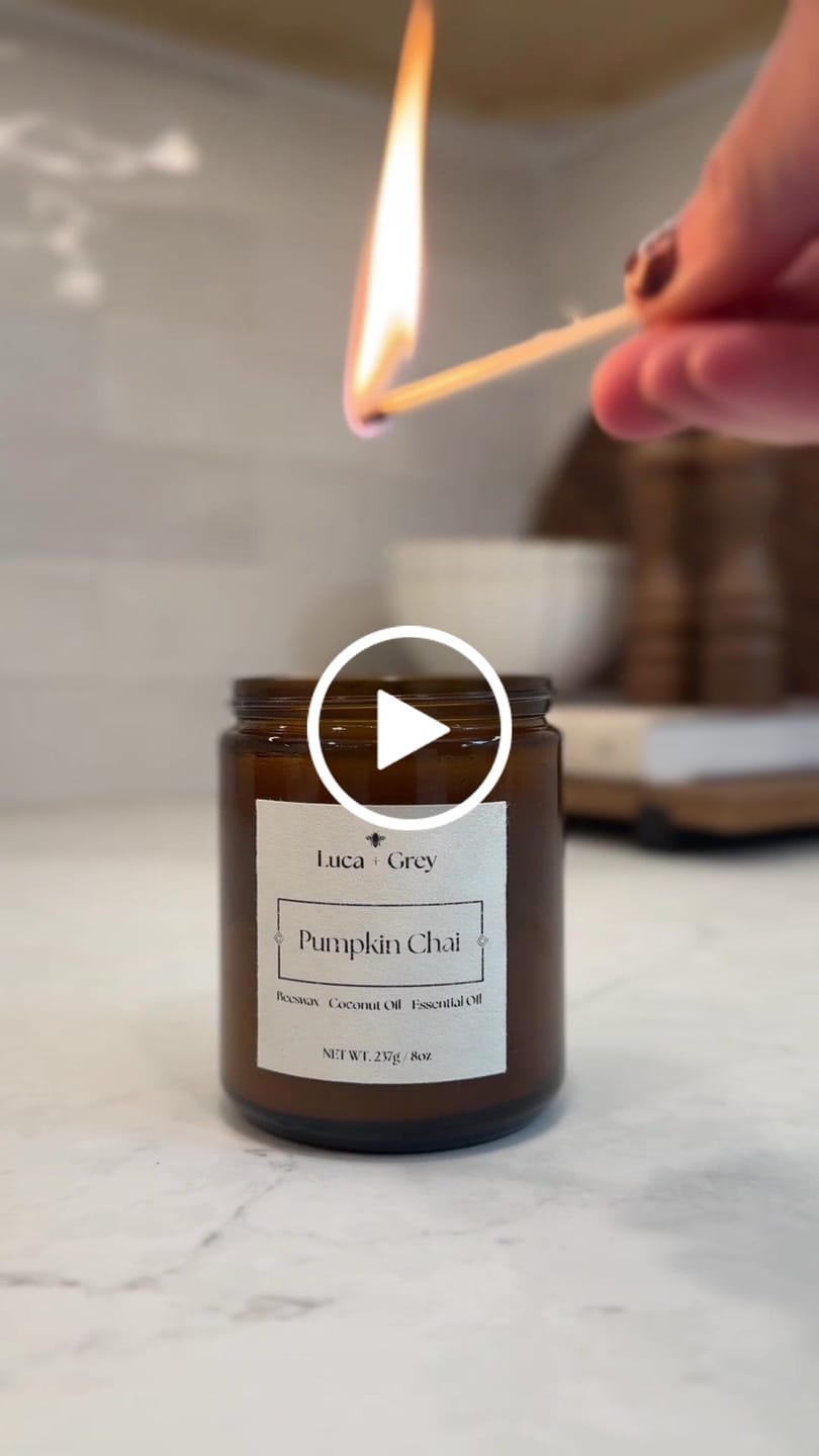 Customer video review of Pumpkin Chai Beeswax Candle