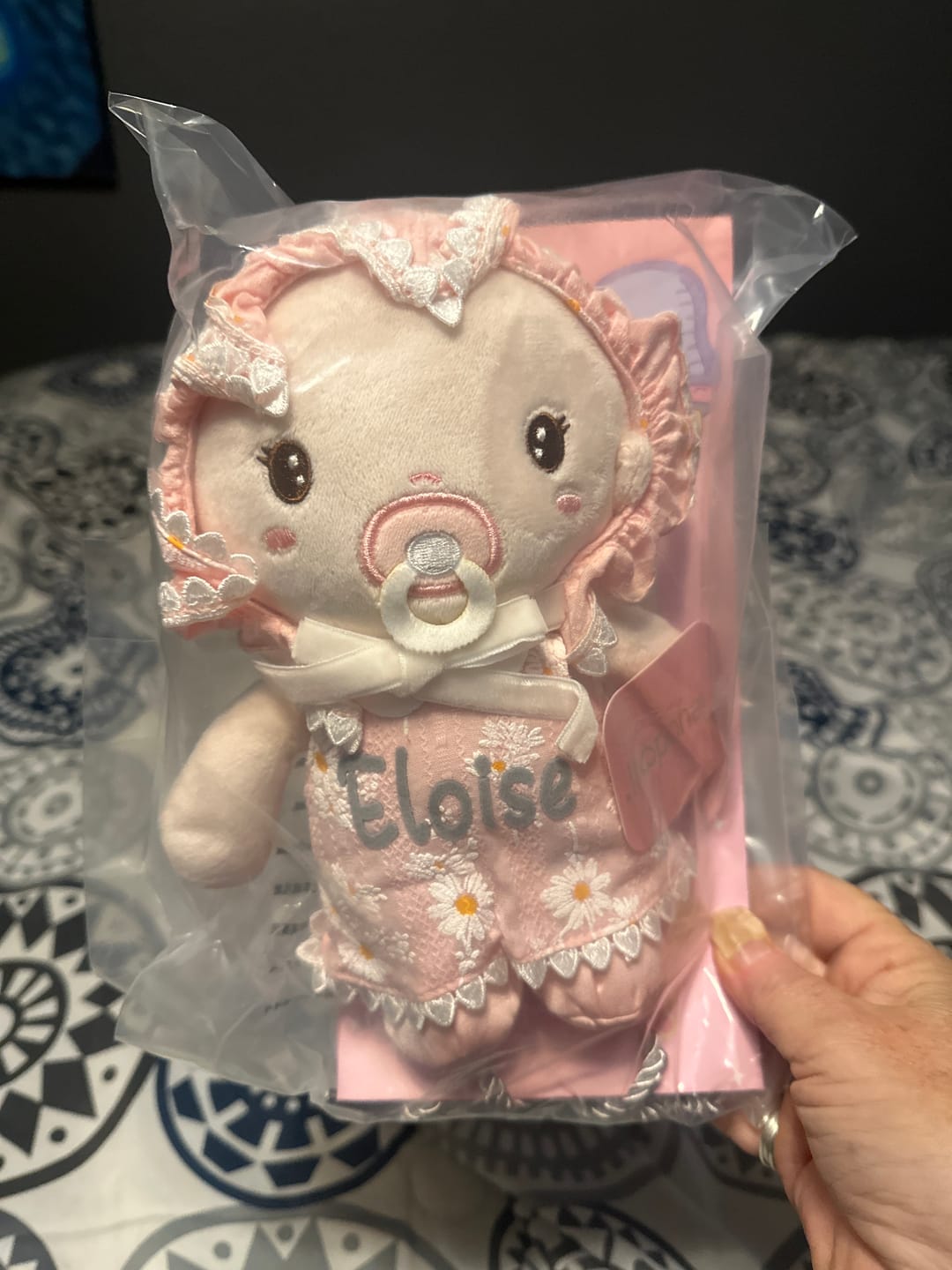 Customer photo review of Personalized Daisy Baby Girl