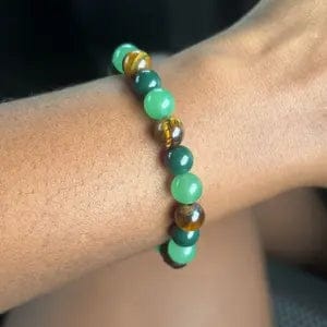 Customer photo review of FREE Today: Growth Balance Luck Positive Energy Tiger's Eye Green Aventurine Agate Bracelet
