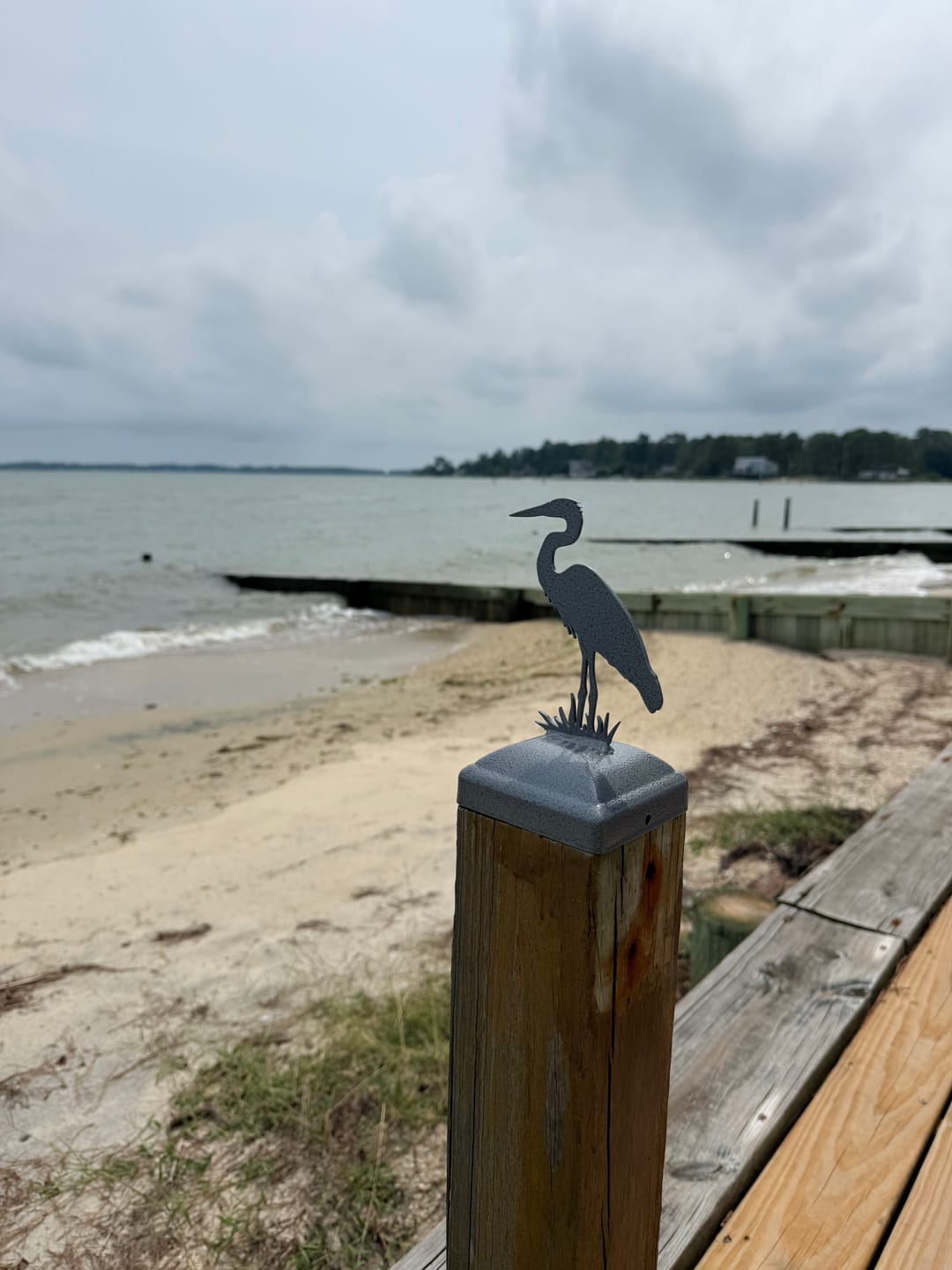 Customer photo review of Blue Heron Fence Post Cap (Multiple Post Sizes Available)