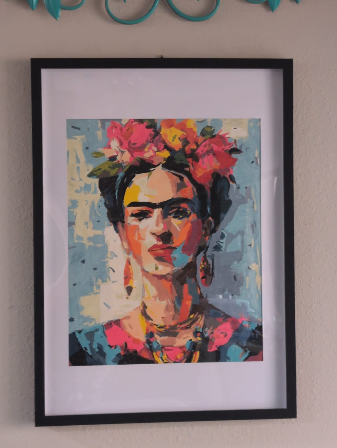 Customer photo review of Expressive Frida | Paint by Number