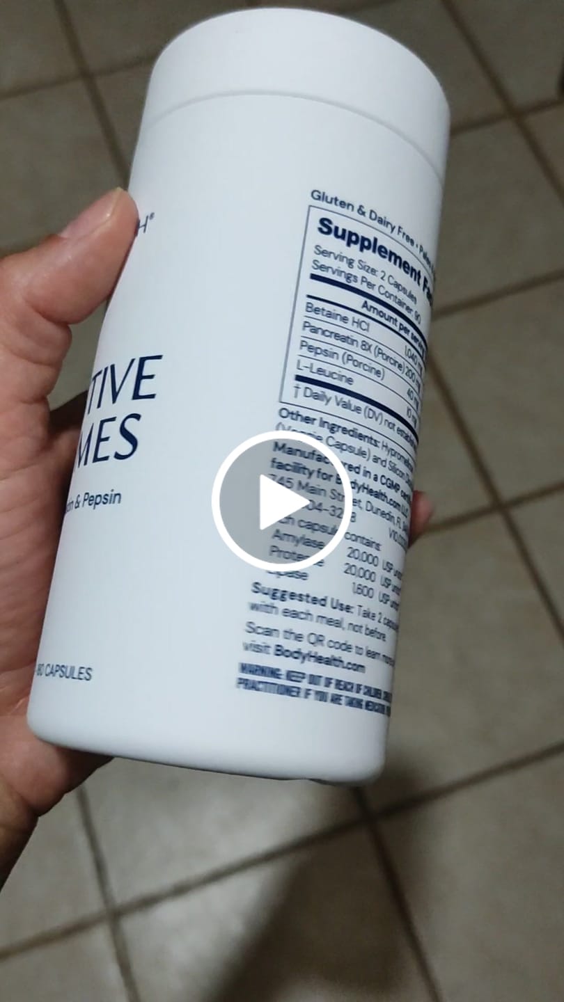 Customer video review of Enzimas Digestivas - BodyHealth - Full Spectrum - 180 Cápsulas