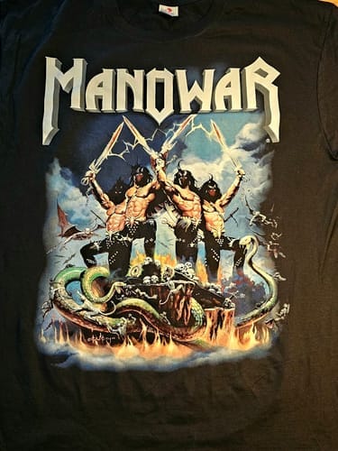 Customer photo review of Manowar T-Shirt We Are Gods Of War
