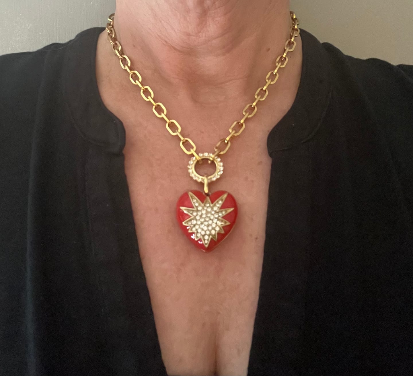 Customer photo review of Heart of Tefiti Necklace