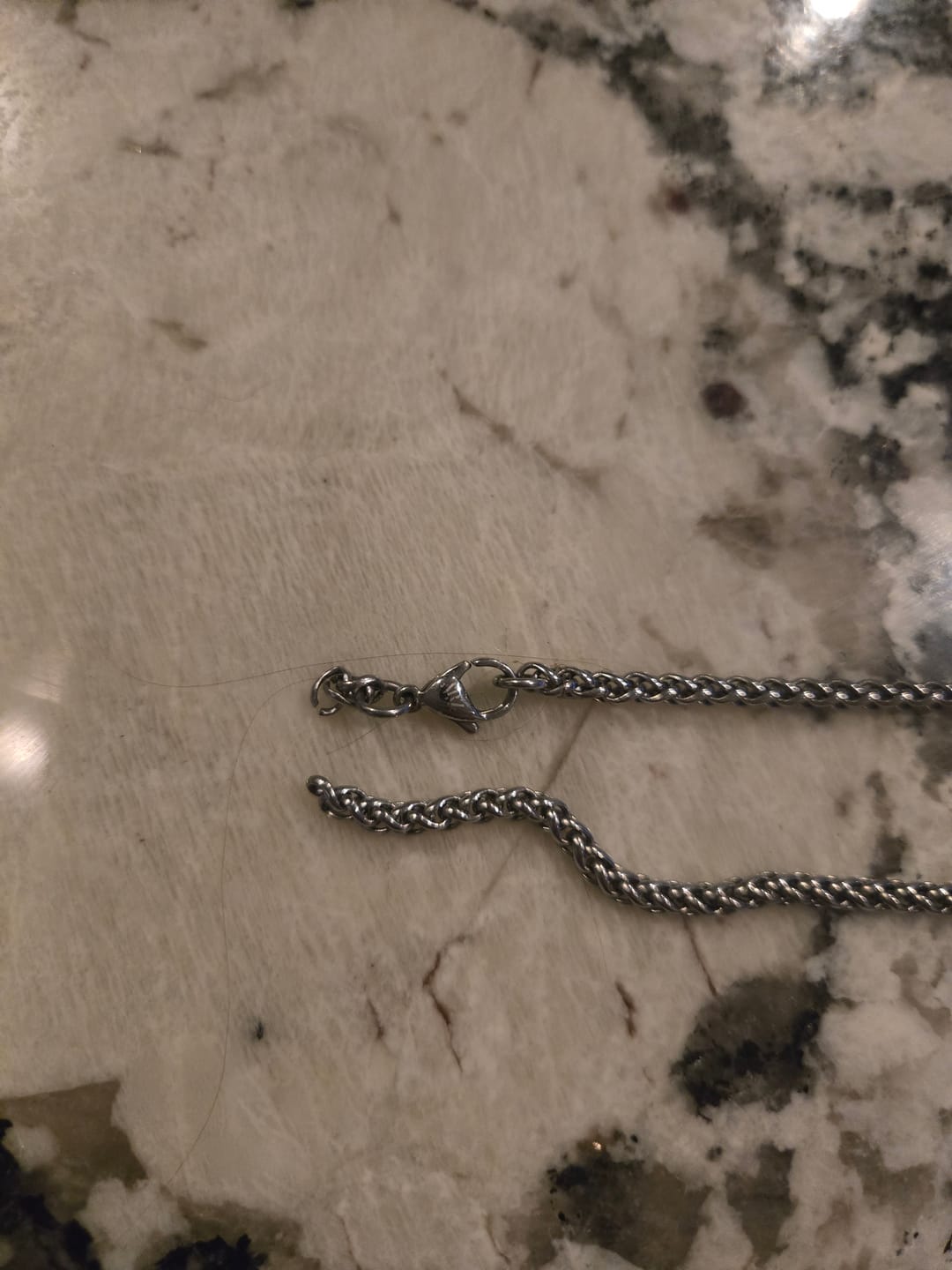 Customer photo review of 3mm Wheat Chain
