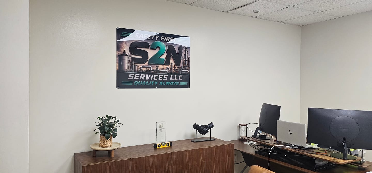 Customer photo review of Personalized Acrylic Business Logo Sign