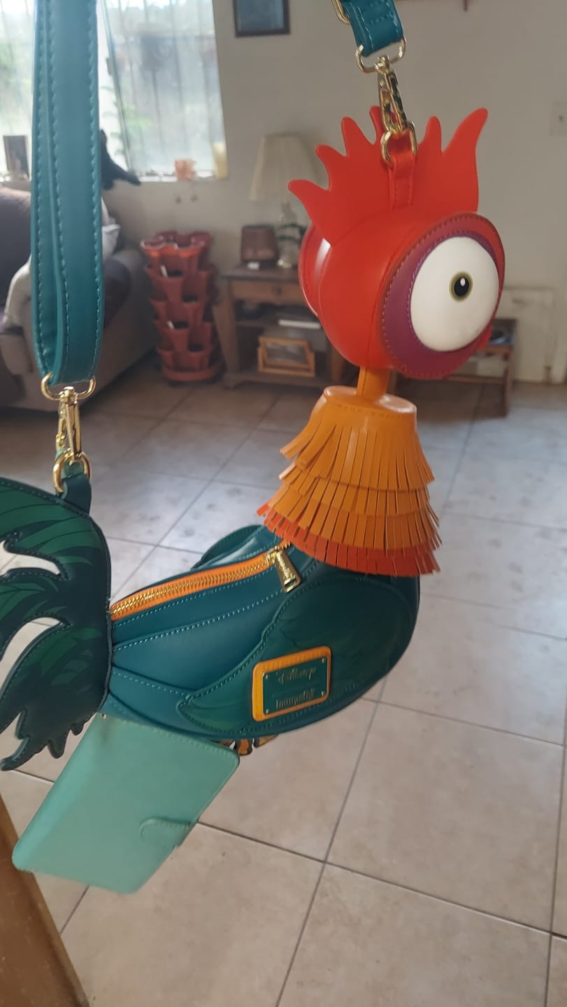 Customer photo review of Loungefly Disney Moana Hei Hei Figural Crossbody Bag