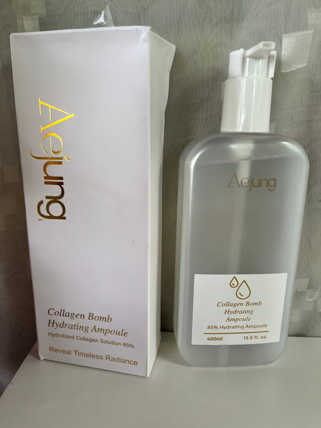 Customer photo review of Aejung™ Collagen Bomb Hydrating Ampoule