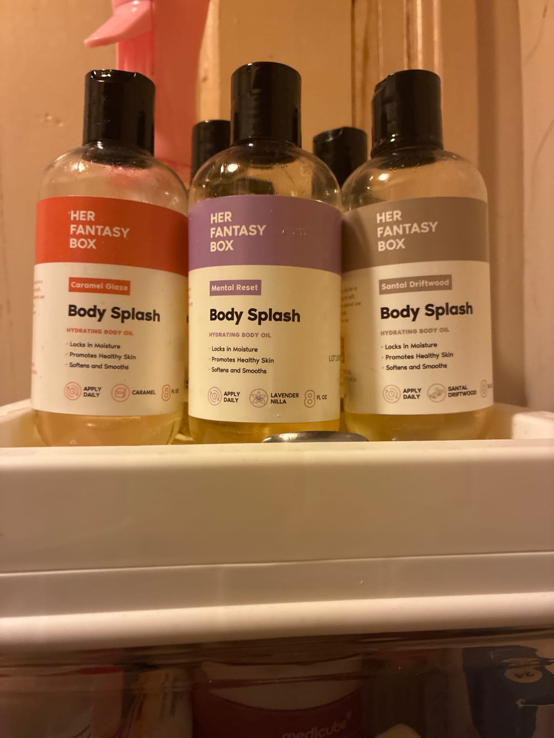 Customer photo review of Body Splash - Skin Smoothing Body Oil (Santal Driftwood) LUXURY SCENT