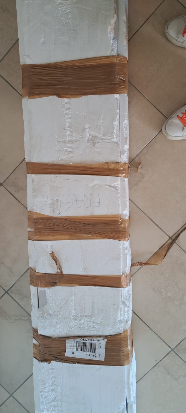 Customer photo review of PANNELLO DOGHE PVC LEGNO H.280 L.30 SP.1 CM