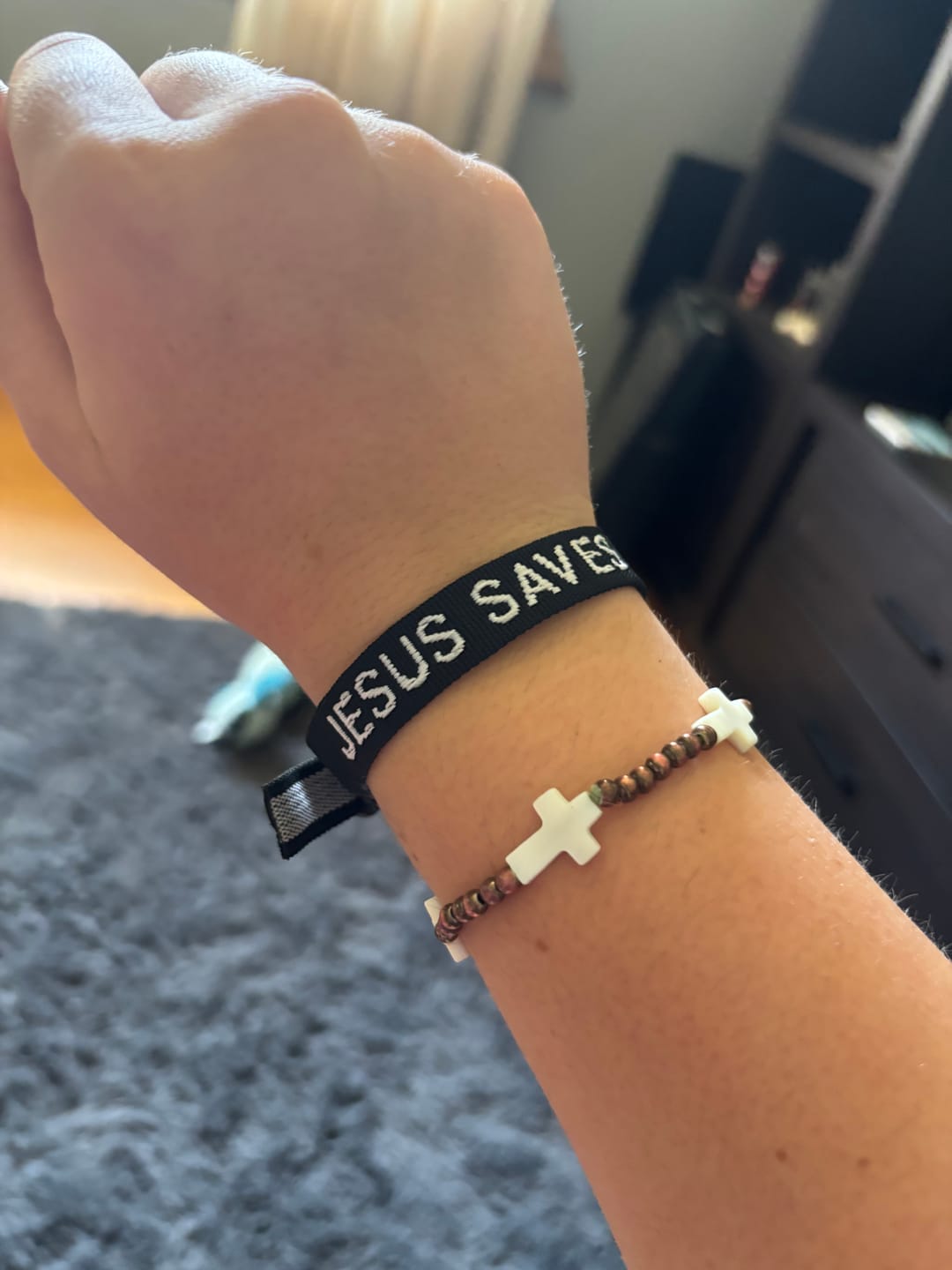 Customer photo review of Christian Faith Bracelets