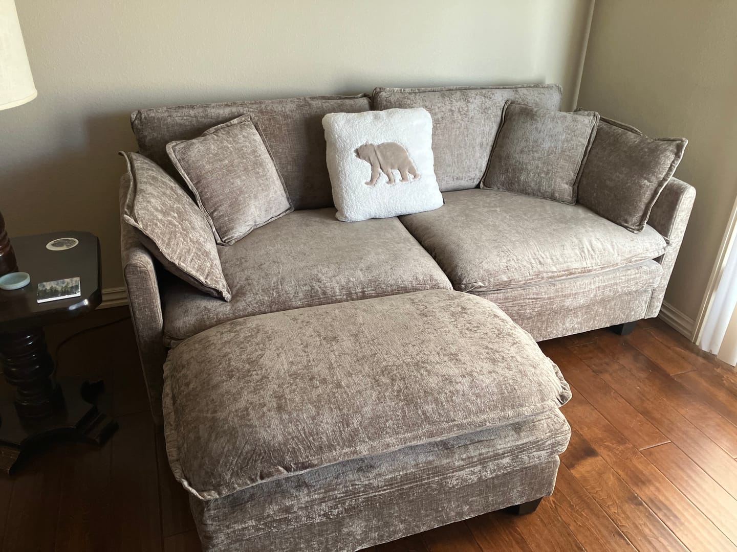 Customer photo review of 149.2 Inch Cloudy Luxury Thickened Cushion Modular Sofa