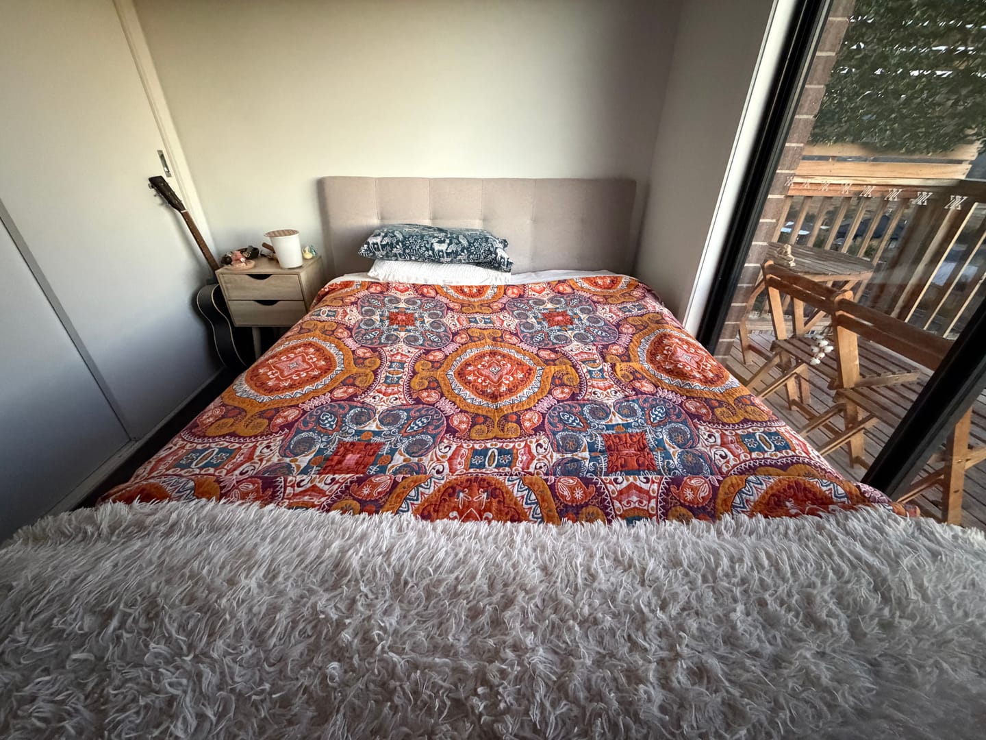 Customer photo review of Yoga Blanket | Paisley