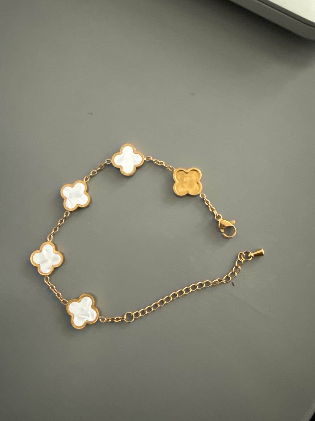 Customer photo review of White Clover Bracelet