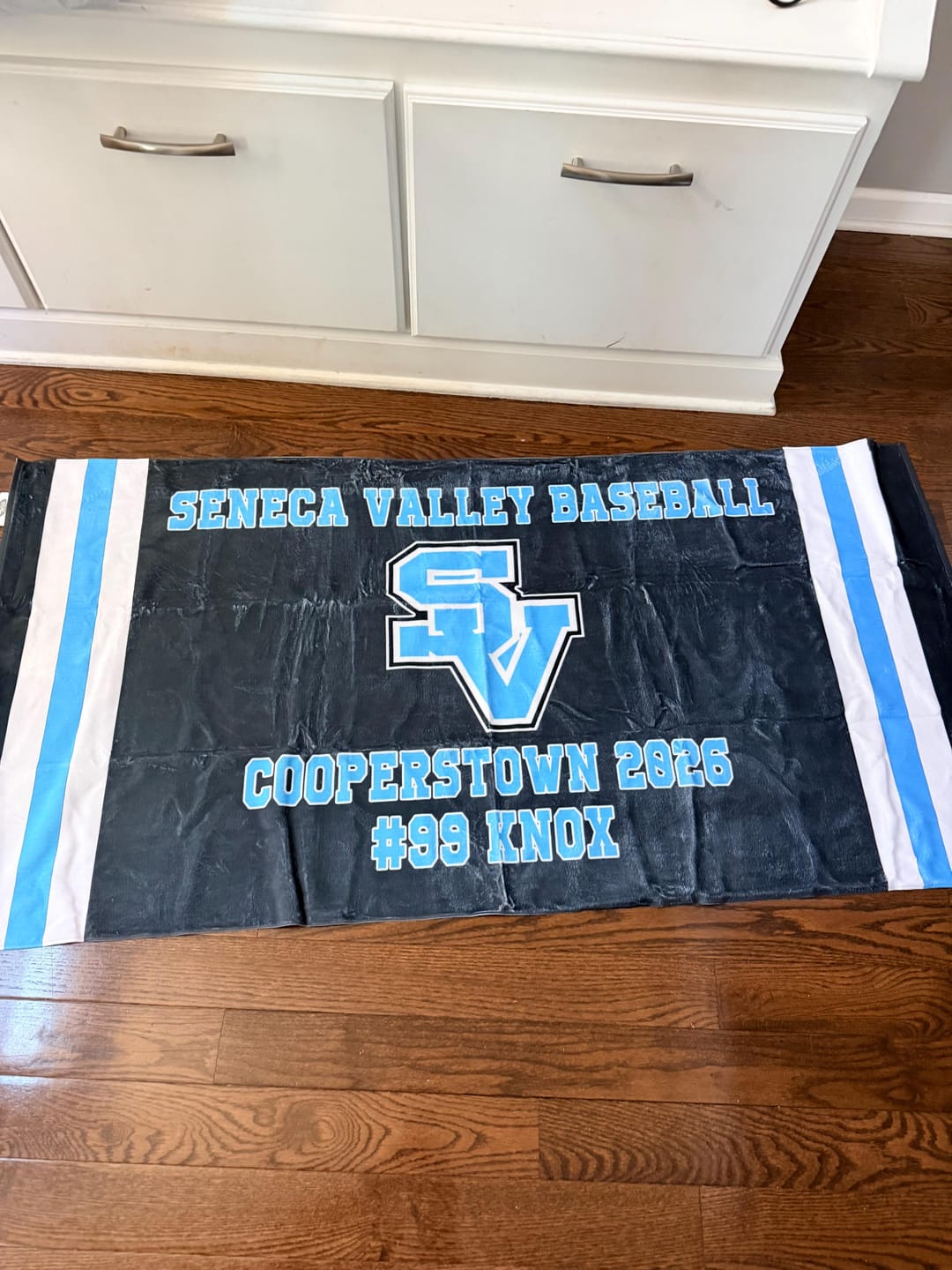 Customer photo review of Custom Sports Team Logo Towel, Personalized Gym Rally Towel
