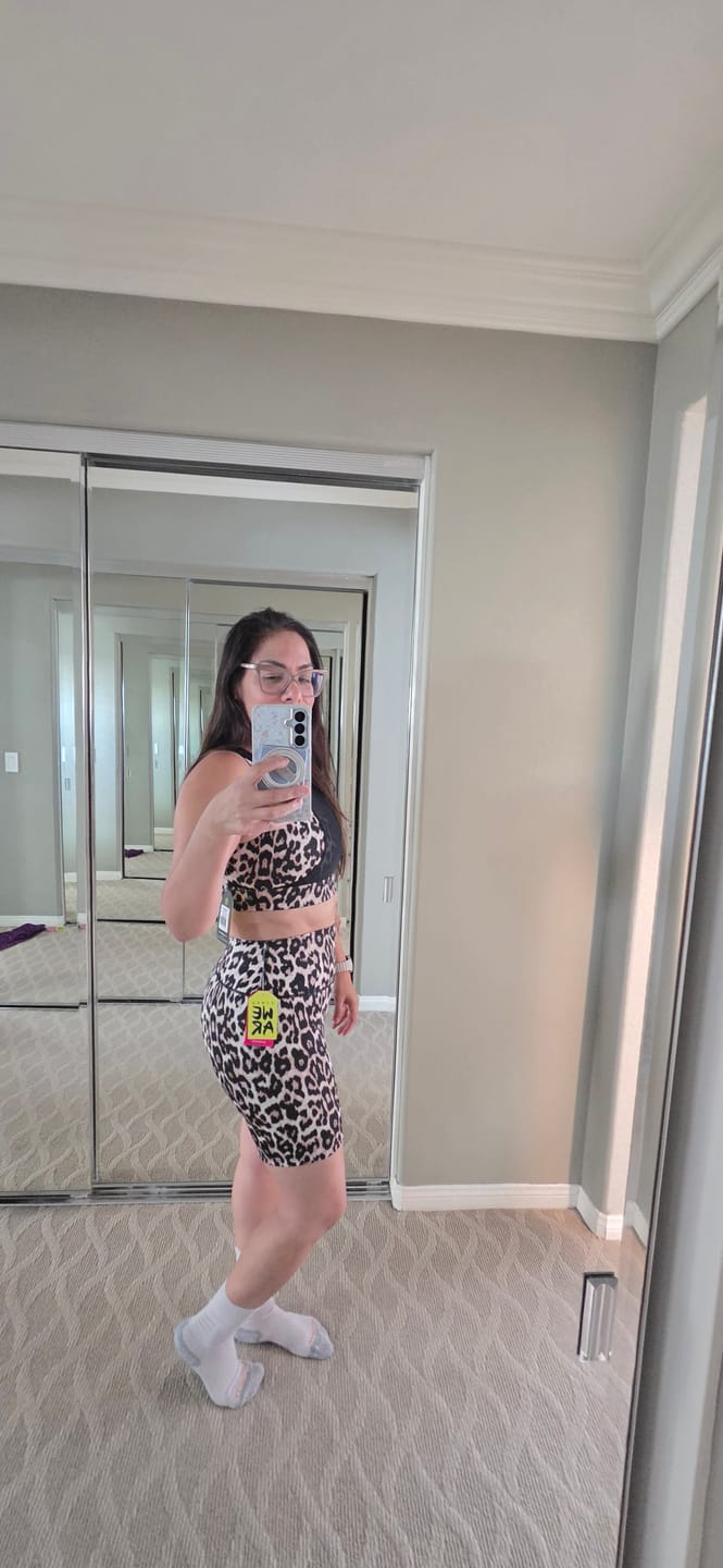 Customer photo review of Rock 'n' Roll Z- Lift High Waisted Biker Shorts