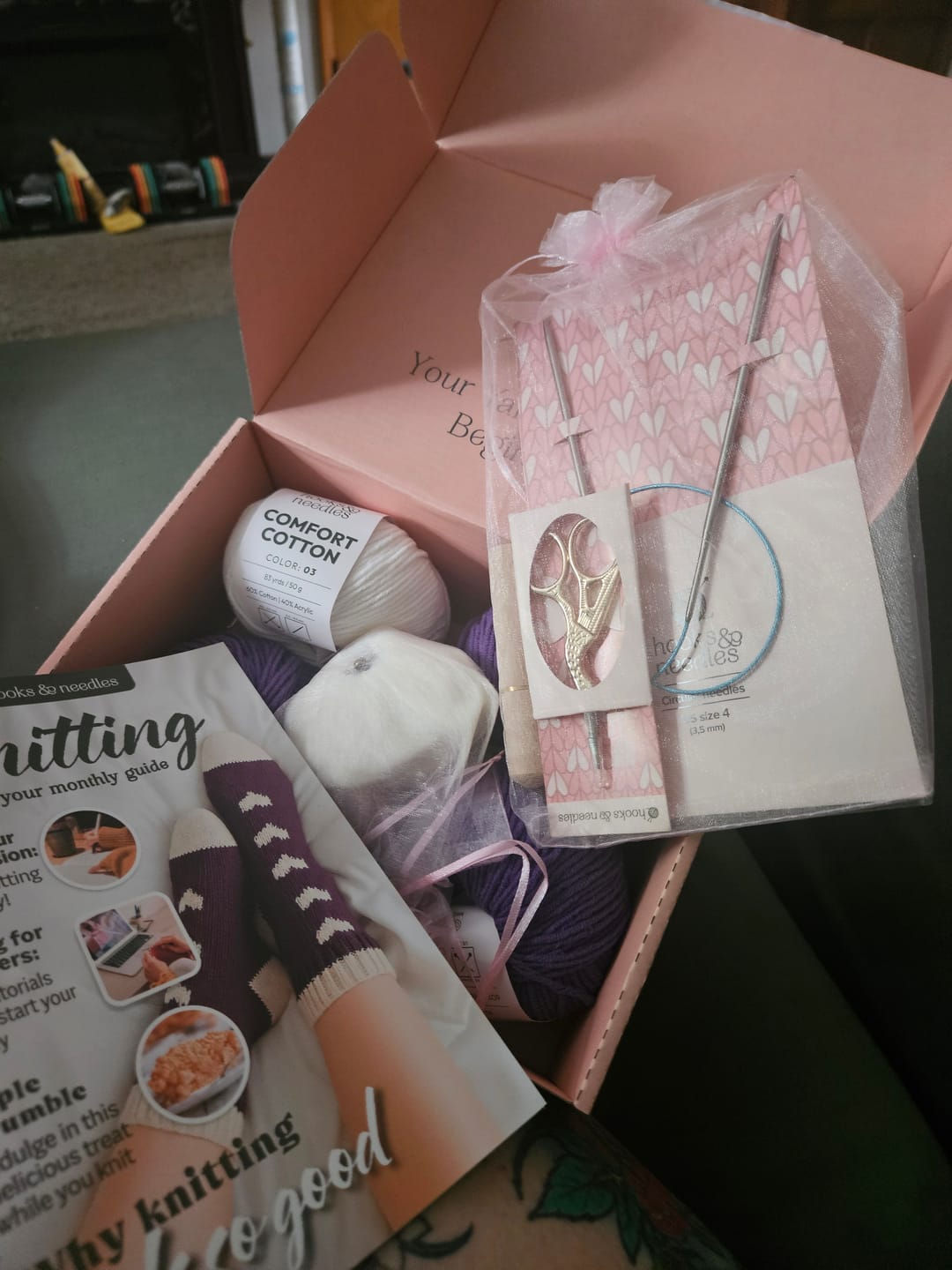 Customer photo review of Hooks & Needles Subscription Box