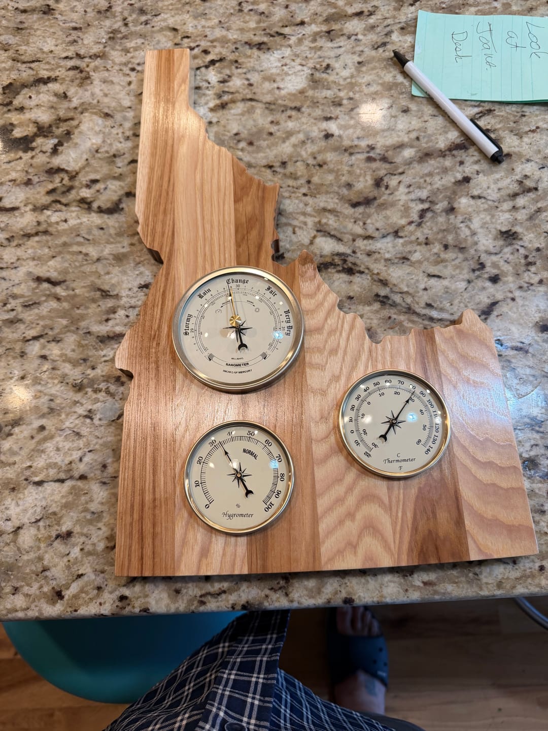Customer photo review of 16.0x10.3" State Of Idaho Acrylic Router Template