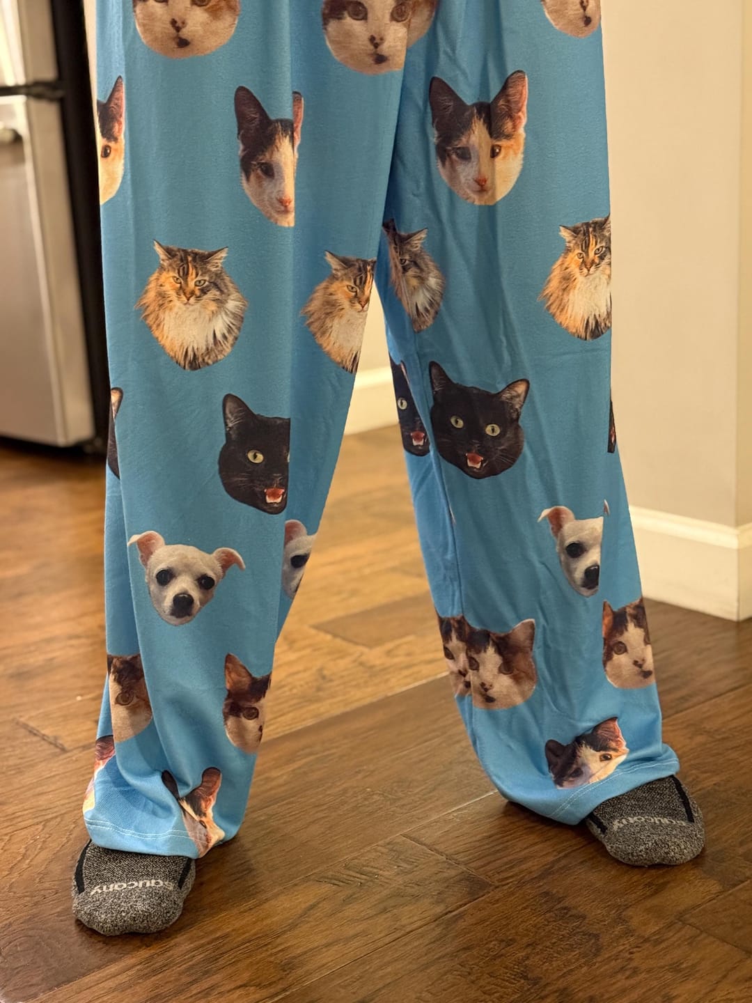 Customer photo review of Personalized Pet Photo Pajama, Custom Dog & Cat Portrait PJs, Family Matching Loungewear