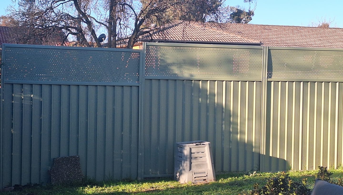 Customer photo review of Fence Extensions for Colorbond Fences