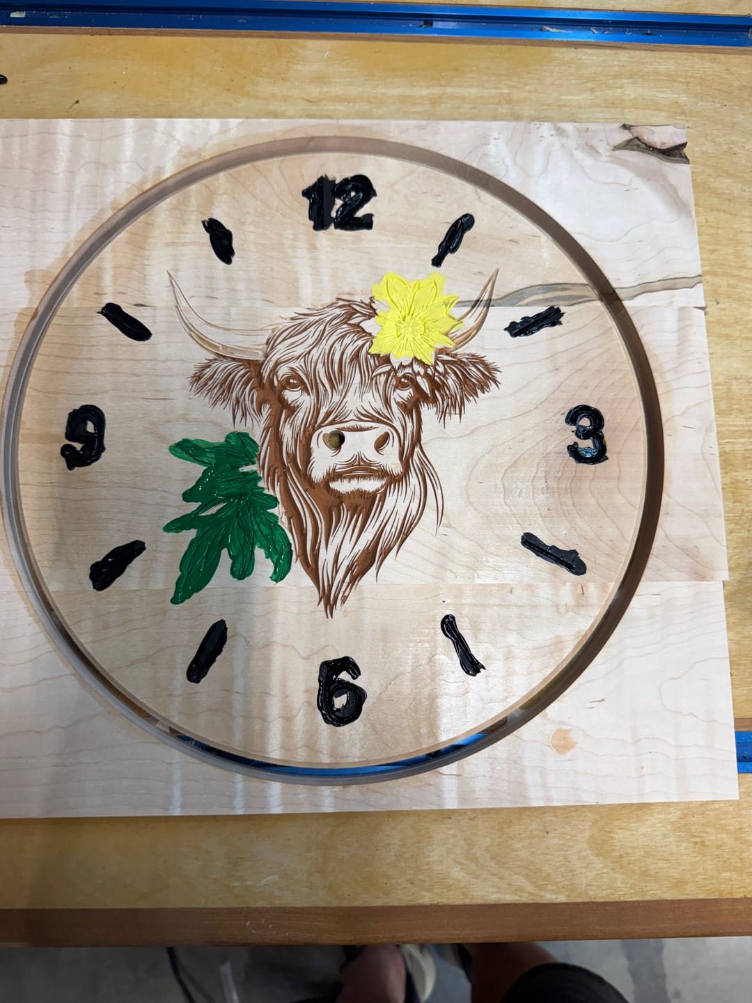Customer photo review of Custom Wall Clock CNC Kit