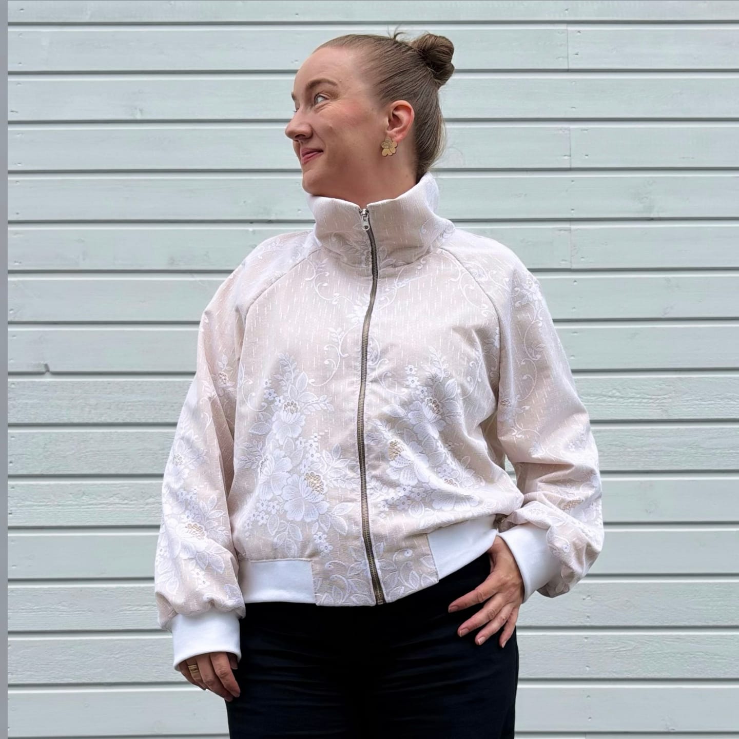 Customer photo review of Valkoinen Pitsikangas - Pala