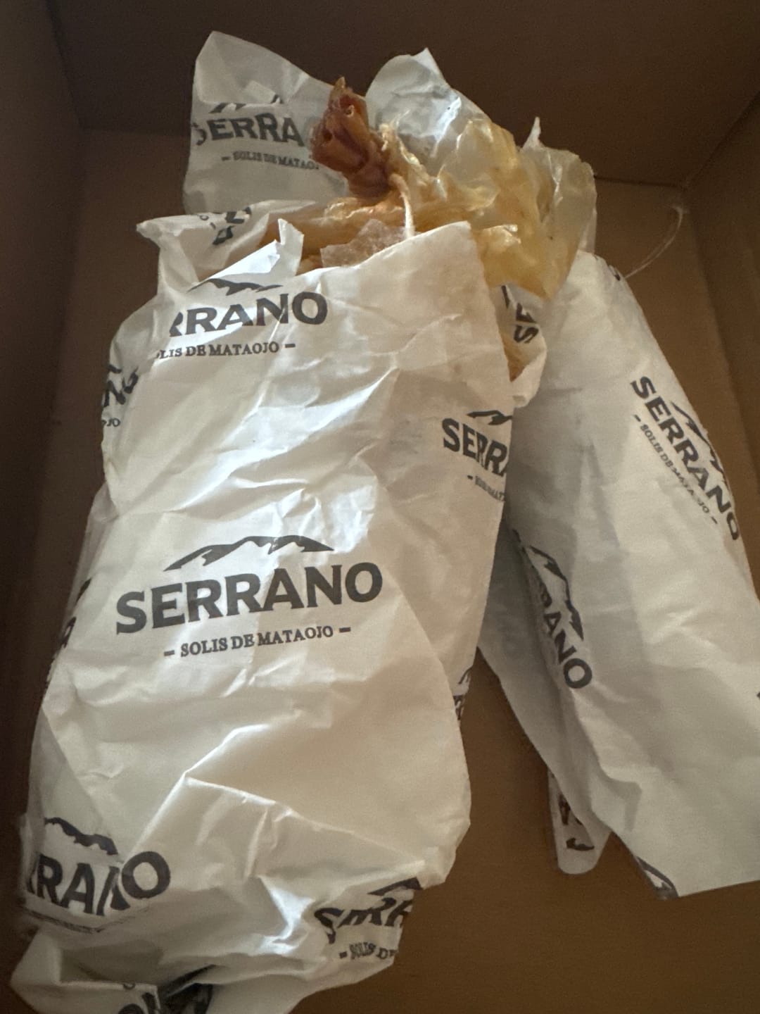 Customer photo review of Chorizo Seco, artesanal, con tocino