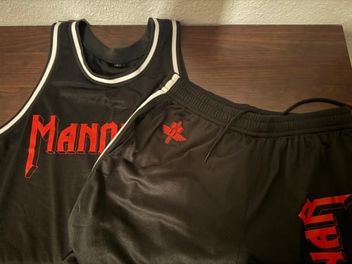 Customer photo review of MANOWAR BASKETBALL JERSEY