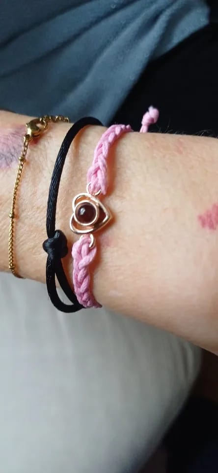 Customer photo review of Pulsera con foto personalizada