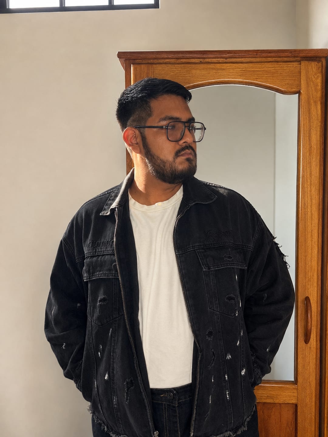 Customer photo review of 5133 - Naruto Distressed Denim Jackets