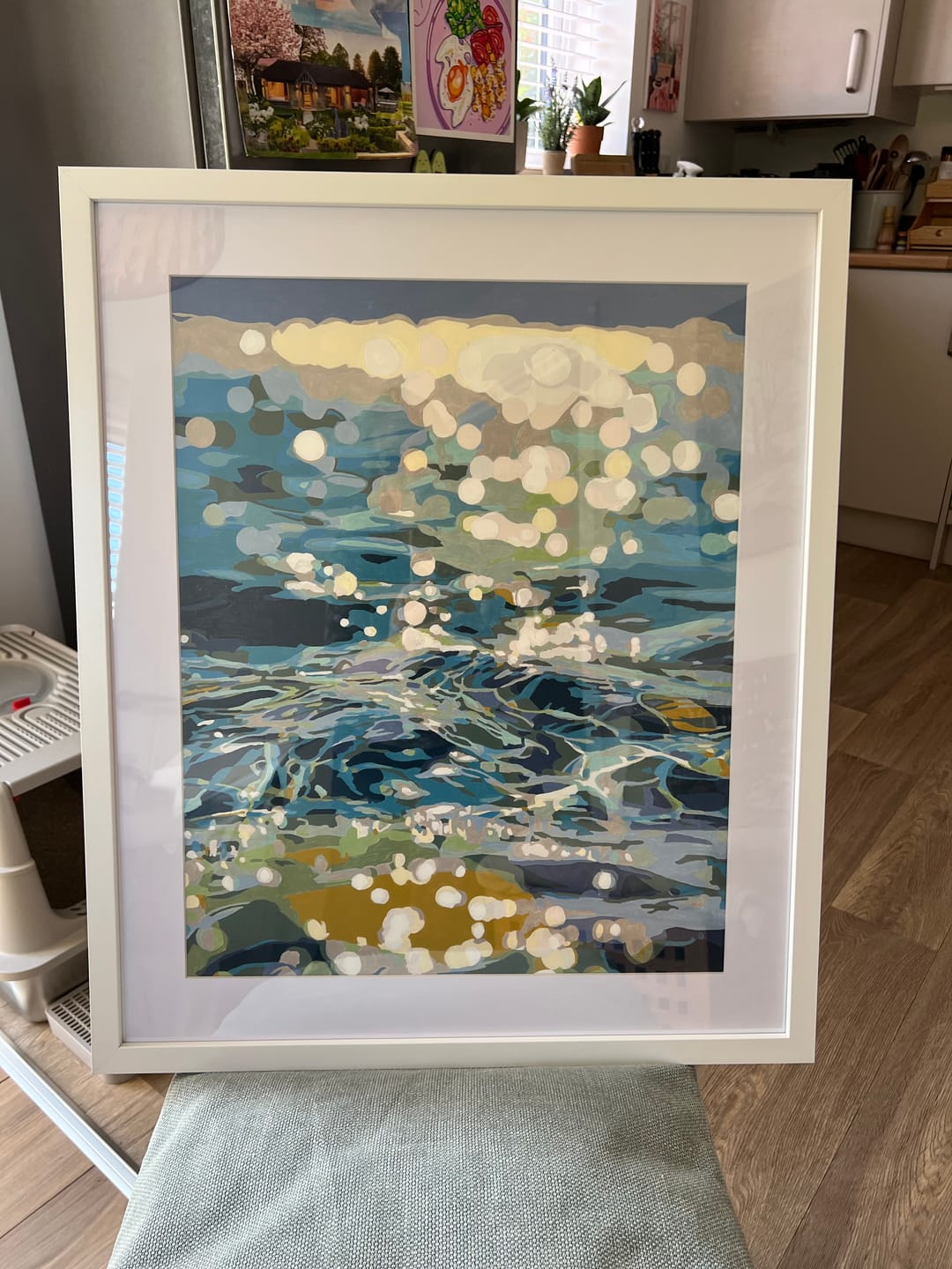 Customer photo review of Shimmering Waters | Paint by Number