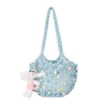 Customer photo review of 13DE MARZO Island Style Shells Knitted Bag