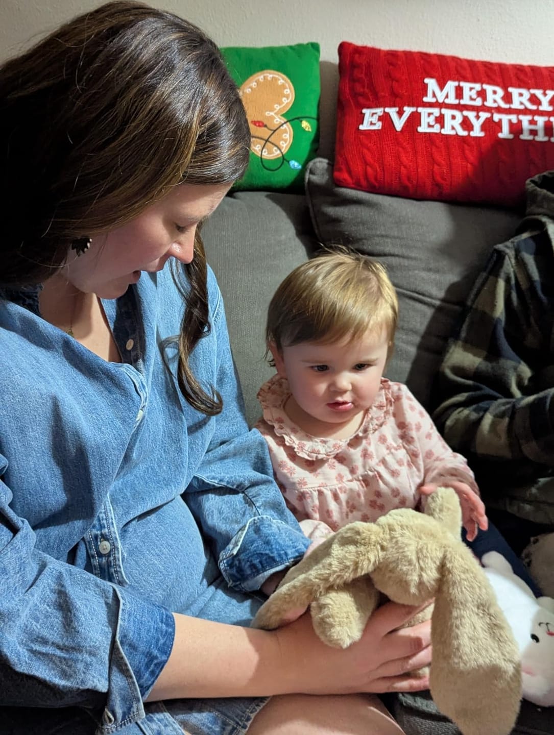 Customer photo review of Custom Ear Photo Bunny Plush