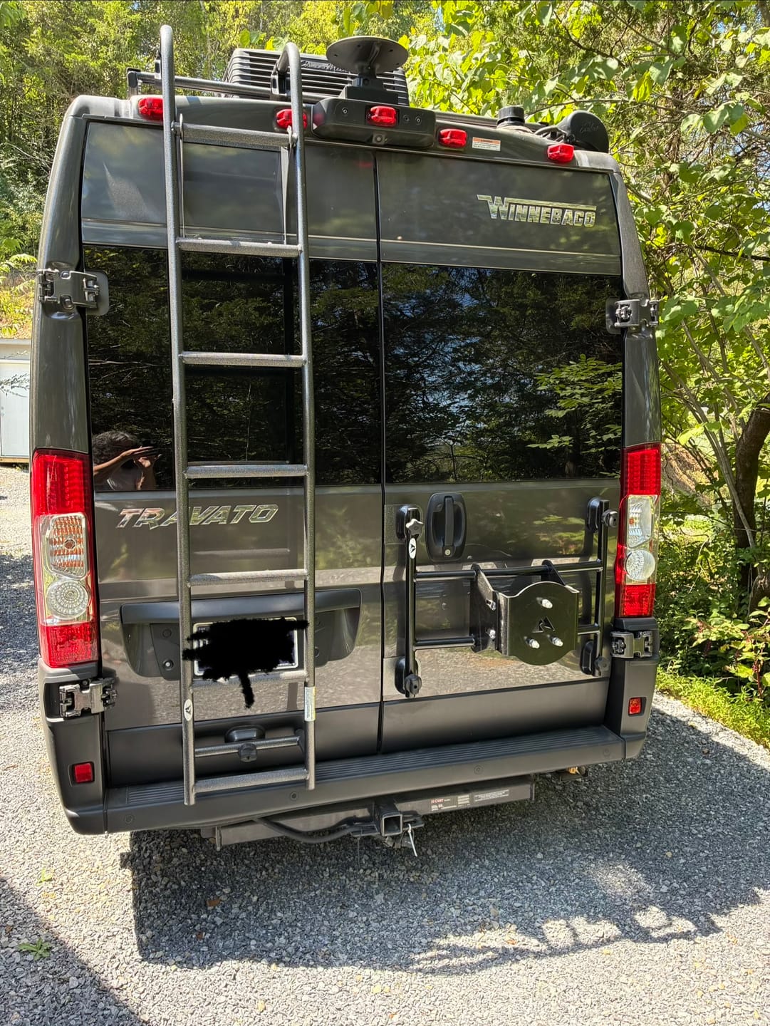 Customer photo review of B-Van Tire Carrier for Promaster